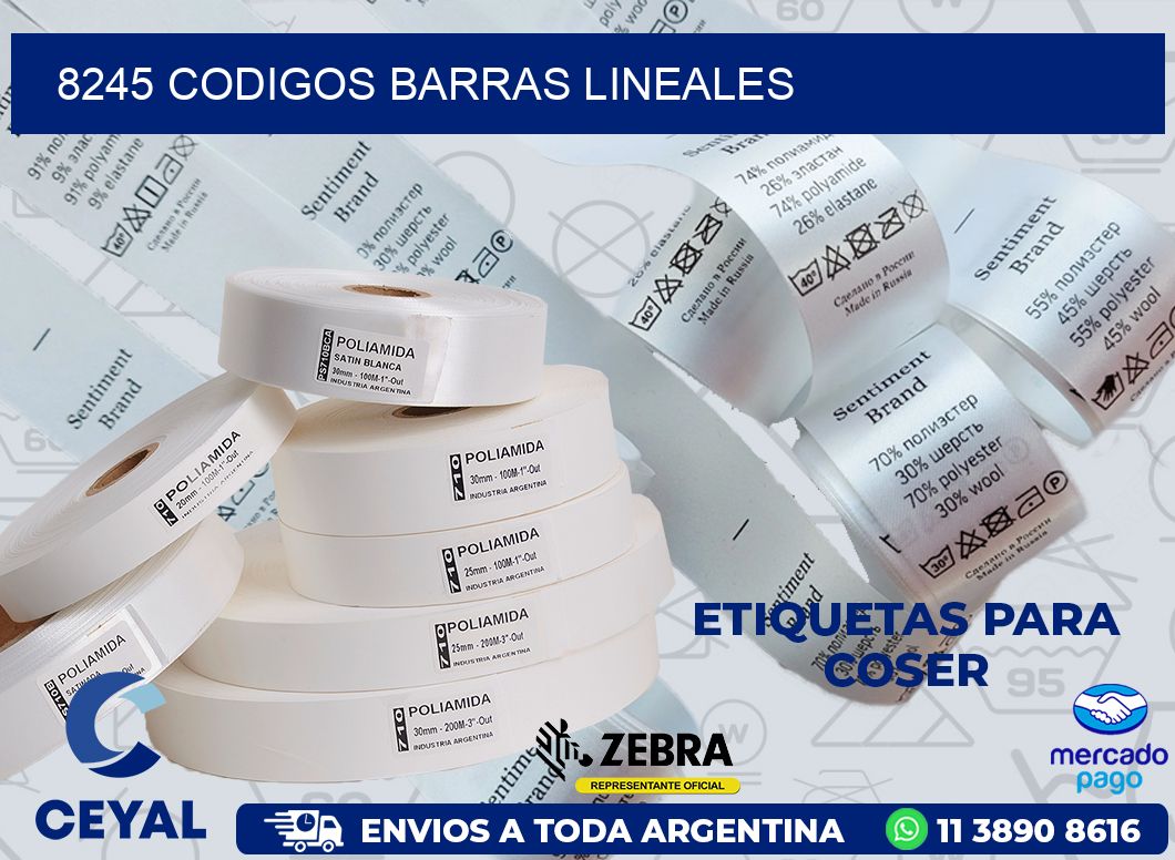 8245 CODIGOS BARRAS LINEALES