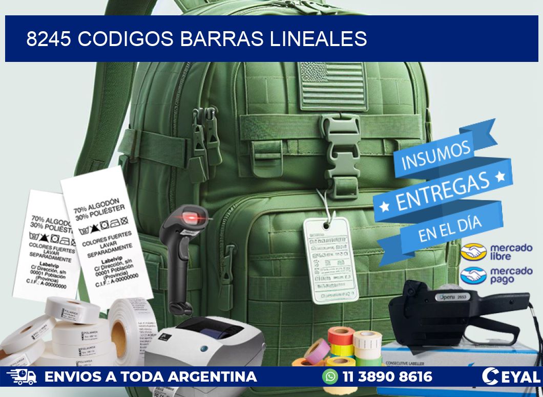 8245 CODIGOS BARRAS LINEALES