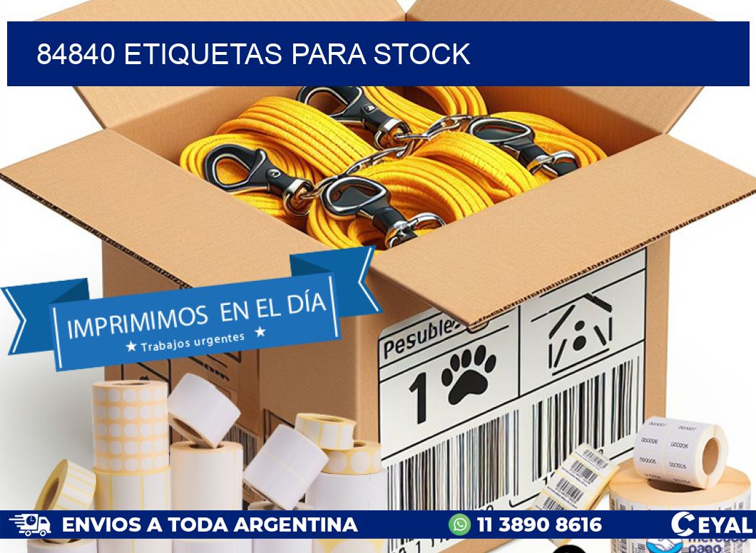 84840 ETIQUETAS PARA STOCK