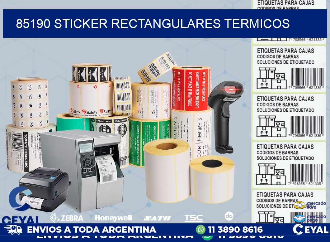 85190 Sticker rectangulares termicos