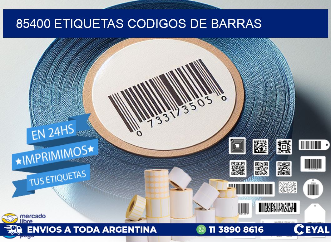 85400 etiquetas codigos de barras