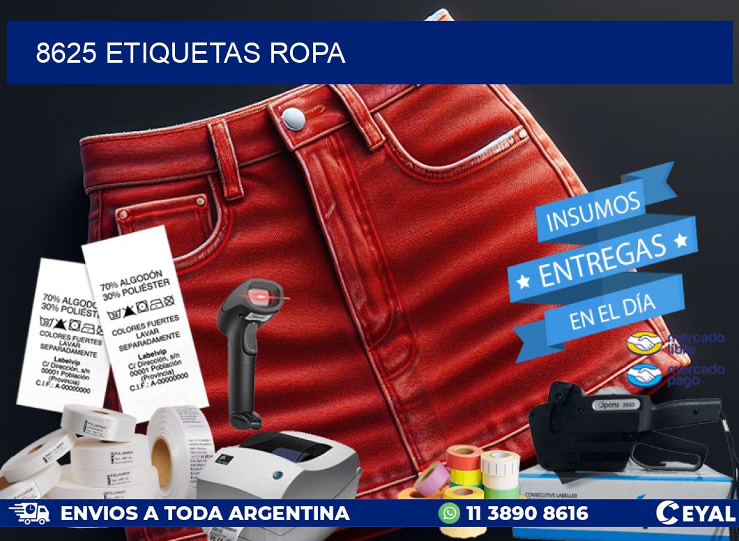 8625 ETIQUETAS ROPA