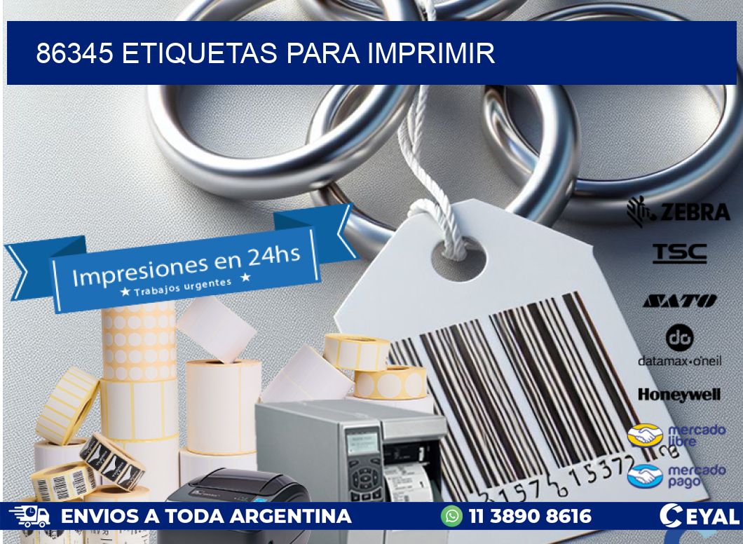 86345 ETIQUETAS PARA IMPRIMIR