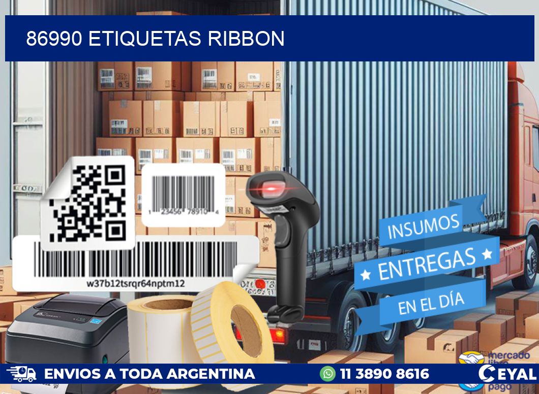 86990 ETIQUETAS RIBBON