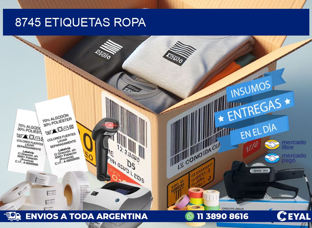 8745 ETIQUETAS ROPA