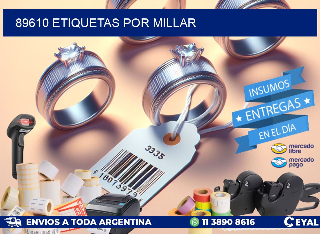 89610 etiquetas por millar