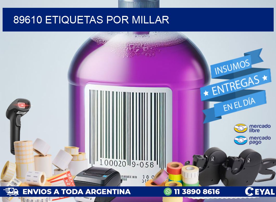 89610 etiquetas por millar