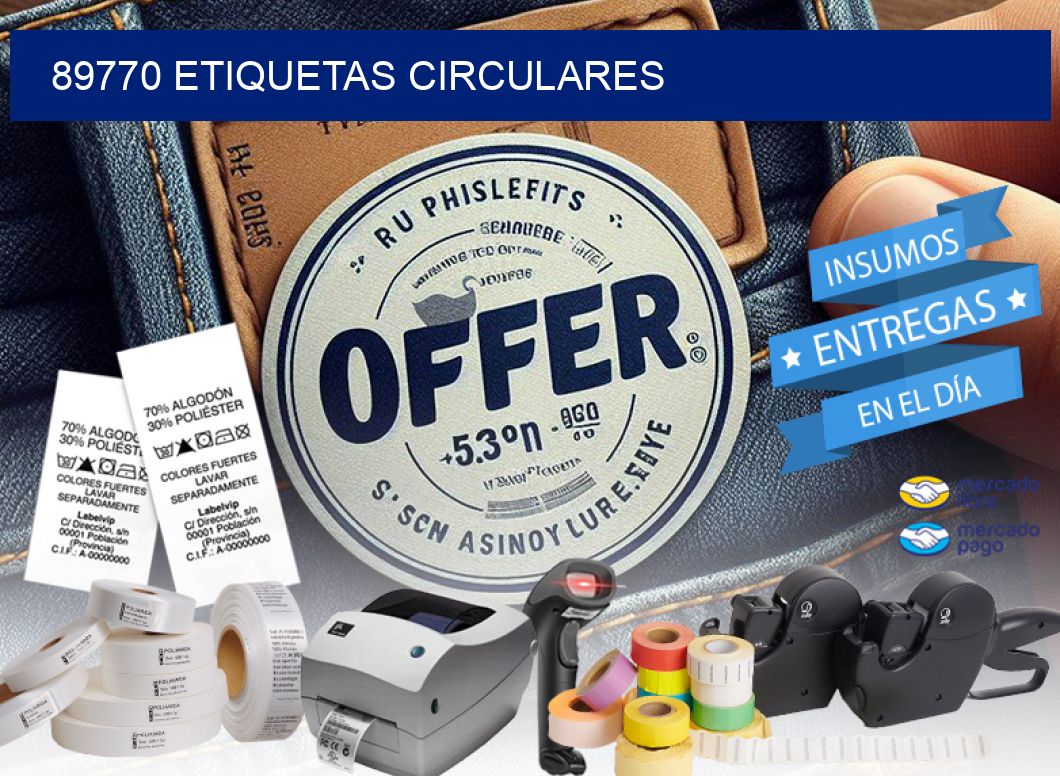 89770 ETIQUETAS CIRCULARES