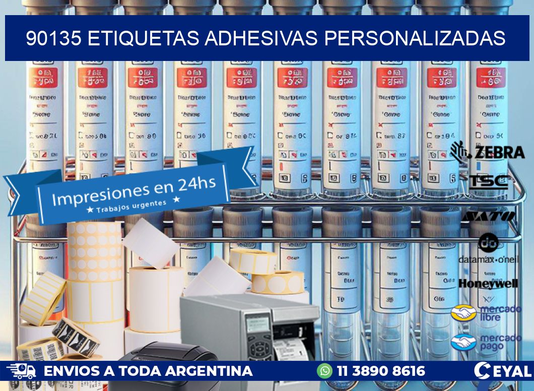 90135 etiquetas adhesivas personalizadas