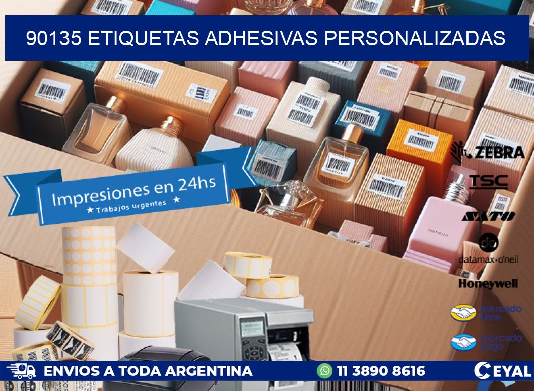 90135 etiquetas adhesivas personalizadas