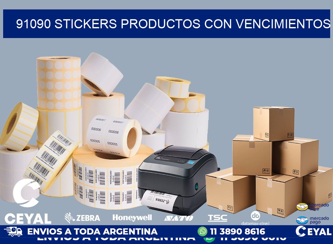 91090 STICKERS PRODUCTOS CON VENCIMIENTOS