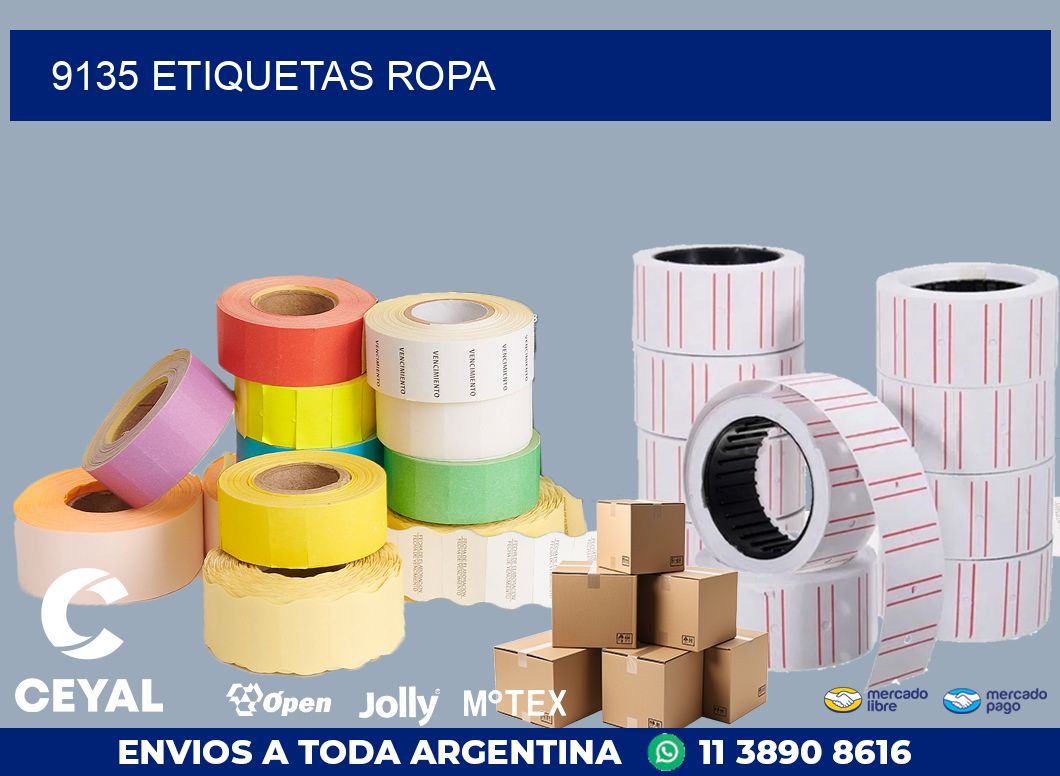 9135 ETIQUETAS ROPA