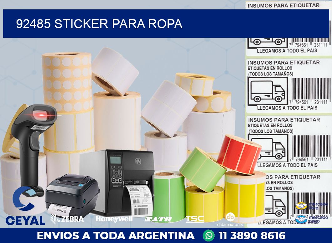 92485 STICKER PARA ROPA