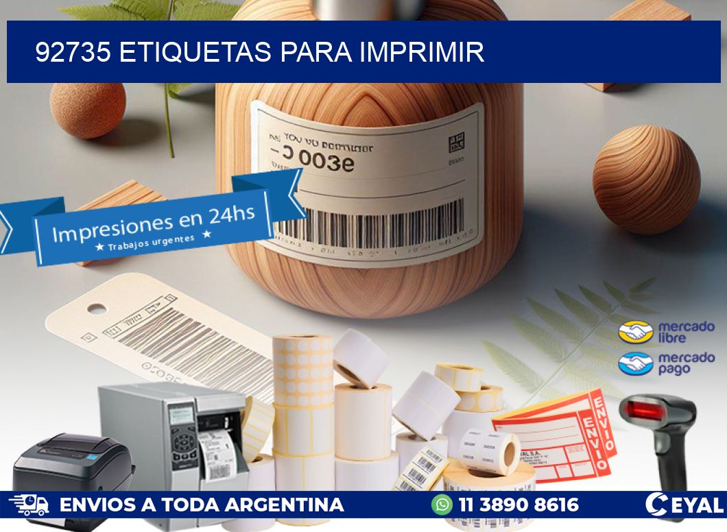 92735 ETIQUETAS PARA IMPRIMIR