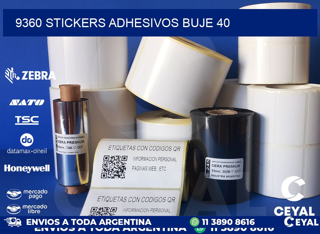 9360 STICKERS ADHESIVOS BUJE 40