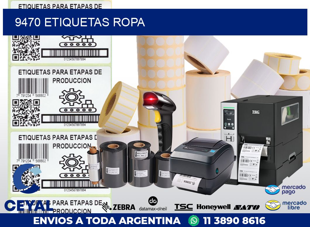 9470 ETIQUETAS ROPA