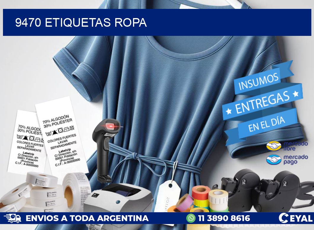 9470 ETIQUETAS ROPA