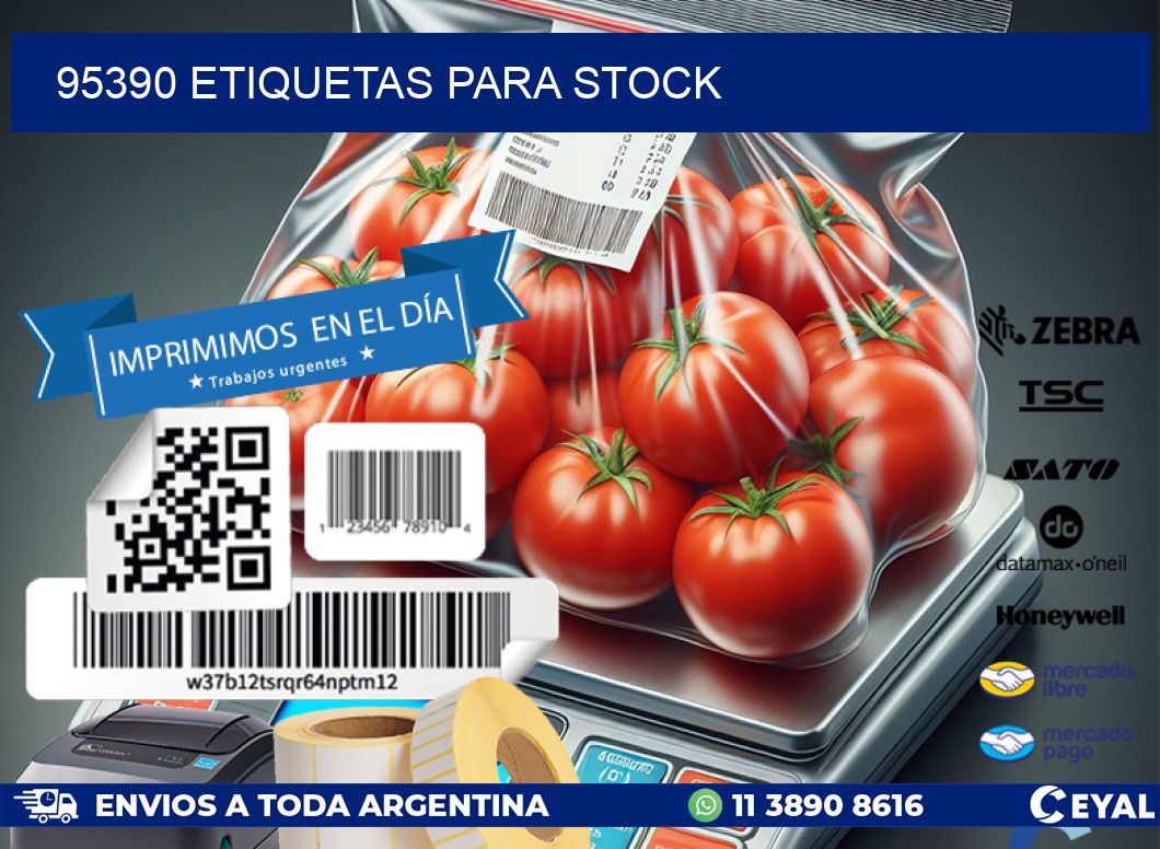 95390 ETIQUETAS PARA STOCK