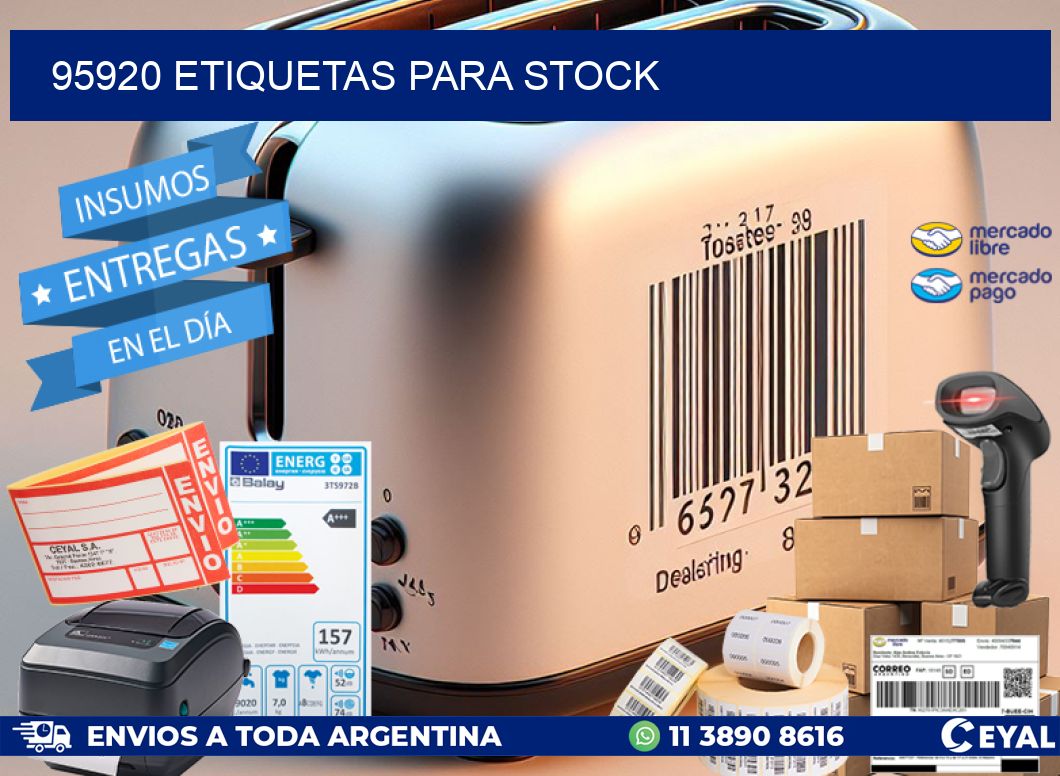 95920 ETIQUETAS PARA STOCK