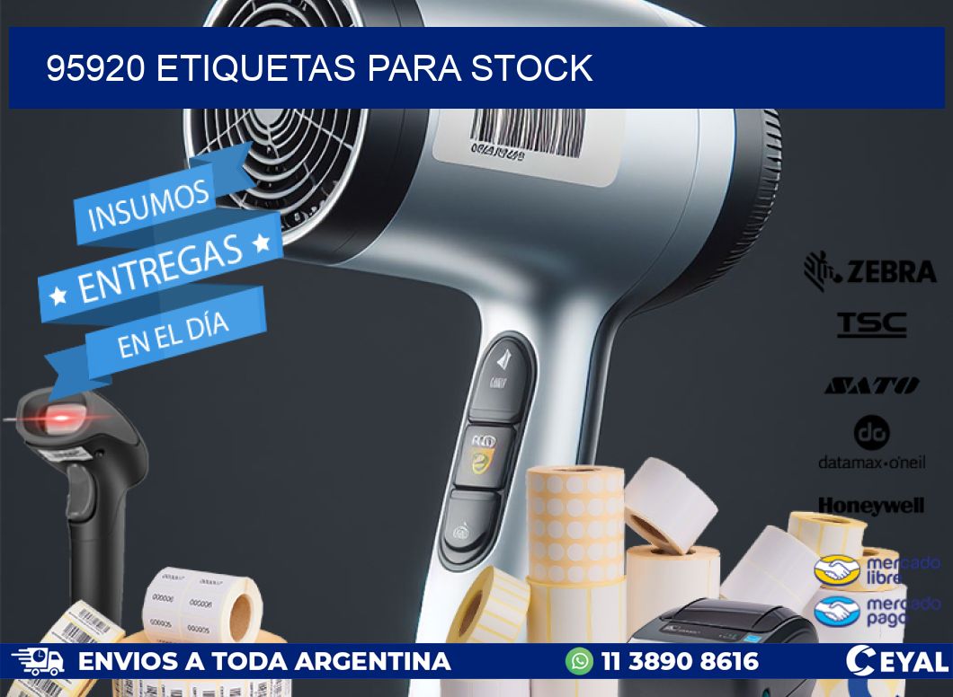 95920 ETIQUETAS PARA STOCK