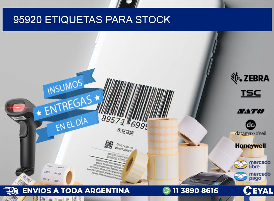 95920 ETIQUETAS PARA STOCK