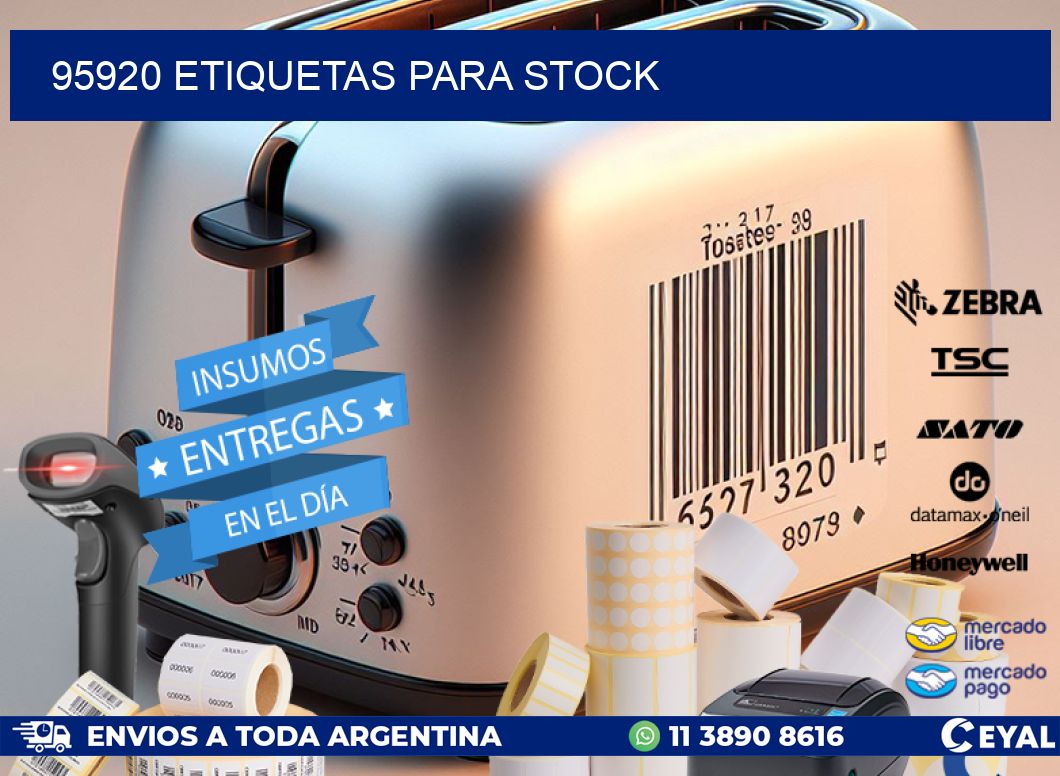 95920 ETIQUETAS PARA STOCK