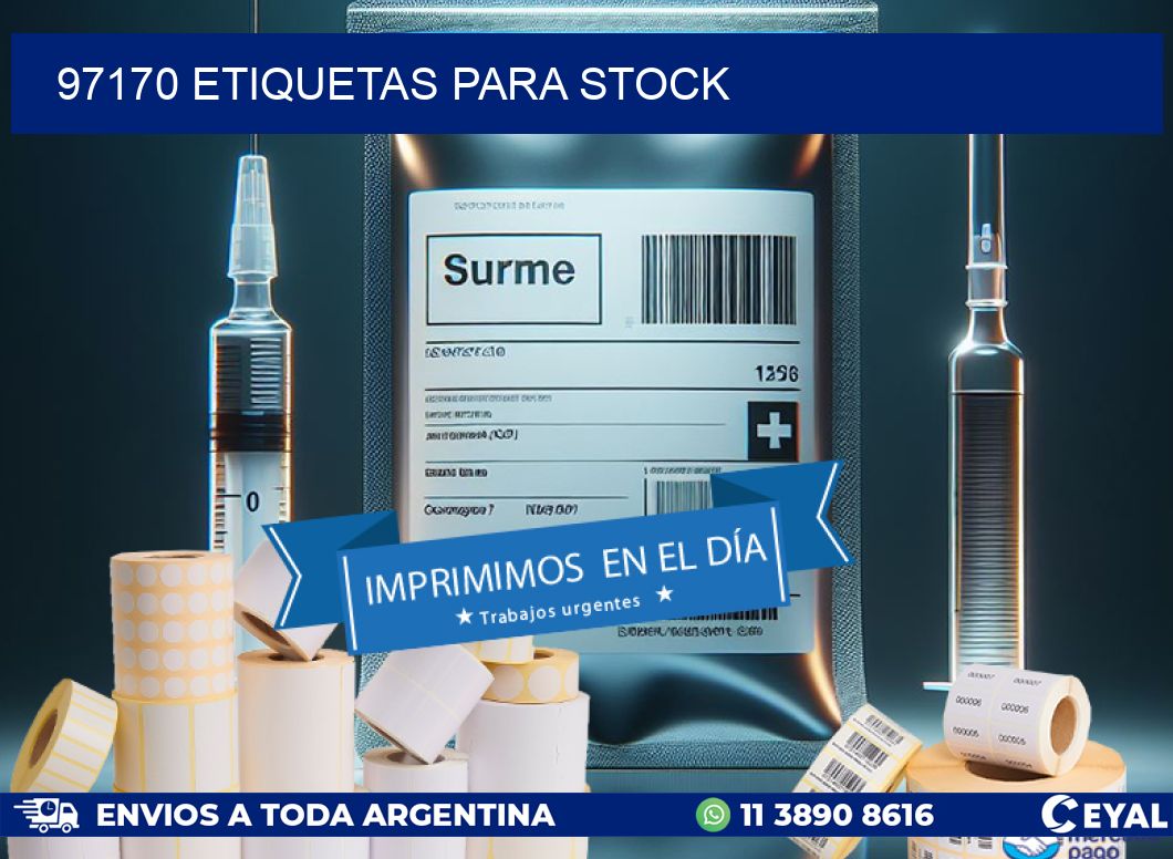 97170 ETIQUETAS PARA STOCK