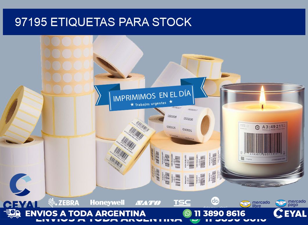 97195 ETIQUETAS PARA STOCK