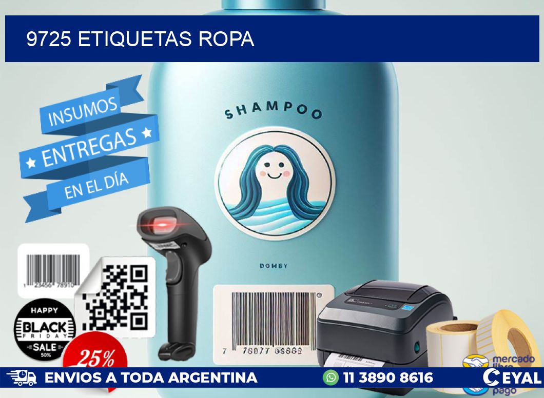 9725 ETIQUETAS ROPA