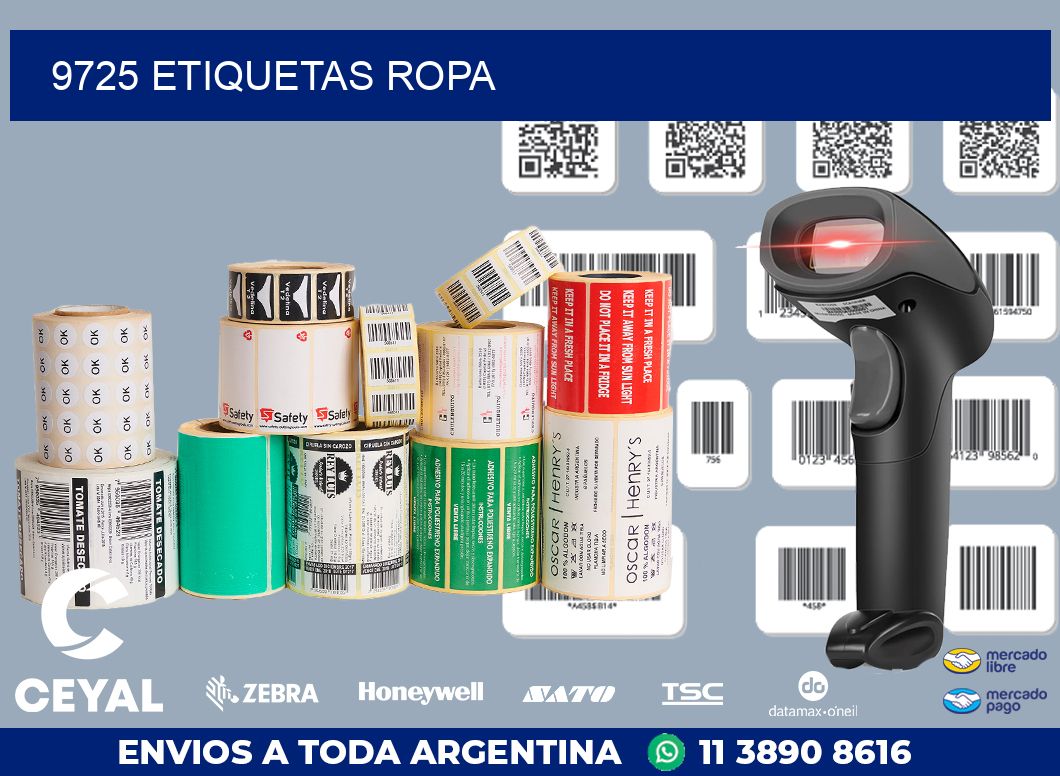 9725 ETIQUETAS ROPA