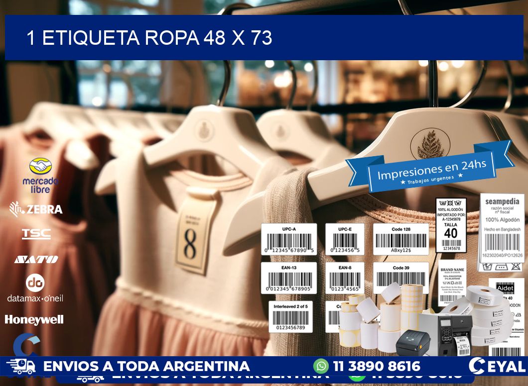 1 ETIQUETA ROPA 48 x 73