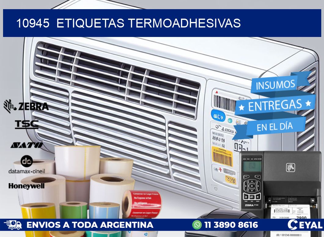 10945  ETIQUETAS TERMOADHESIVAS