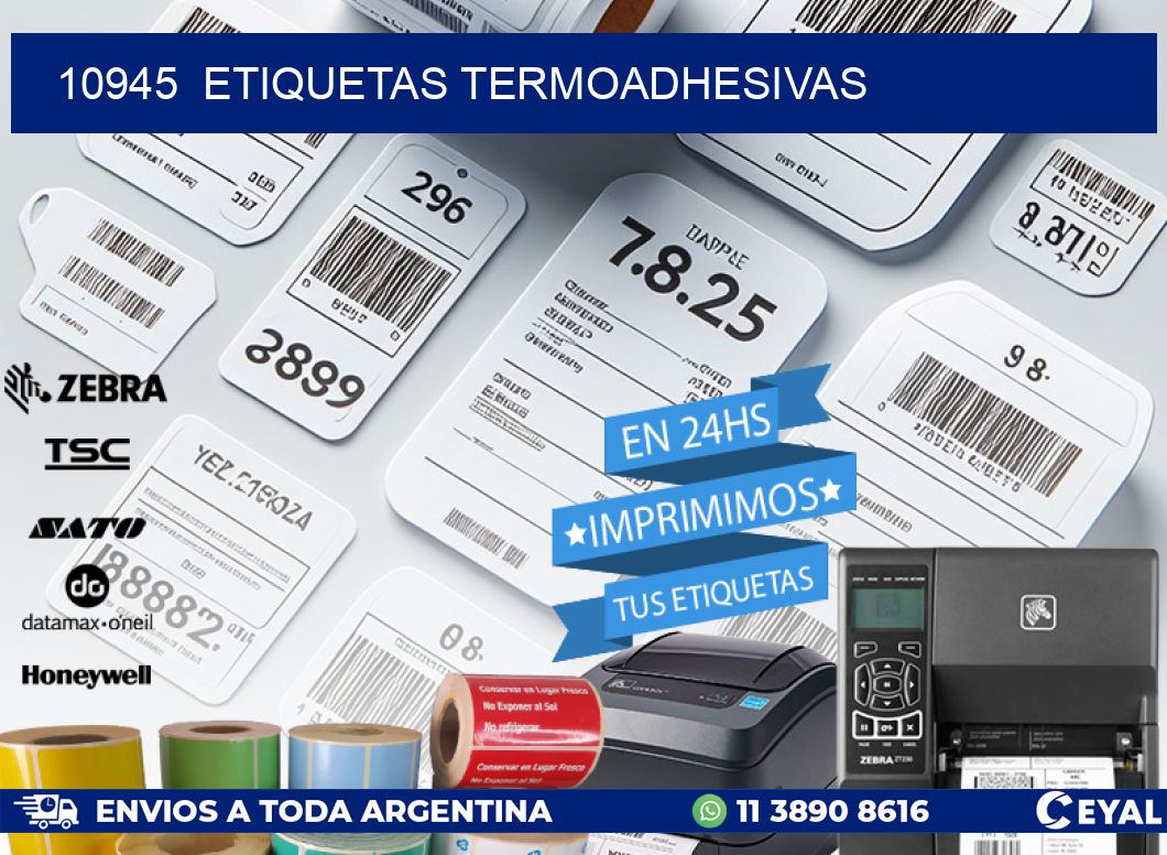 10945  ETIQUETAS TERMOADHESIVAS