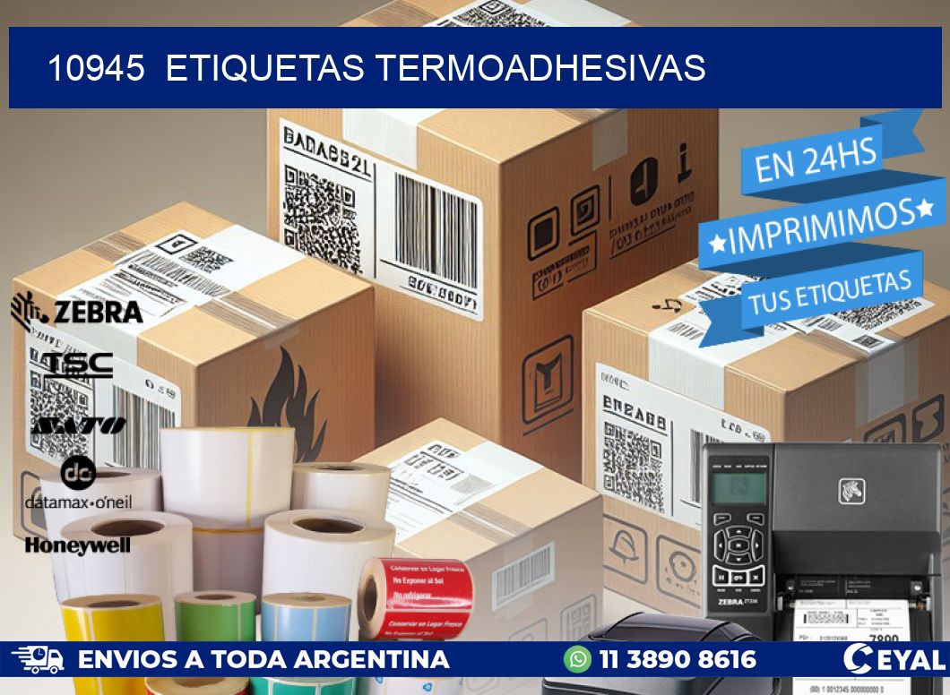 10945  ETIQUETAS TERMOADHESIVAS