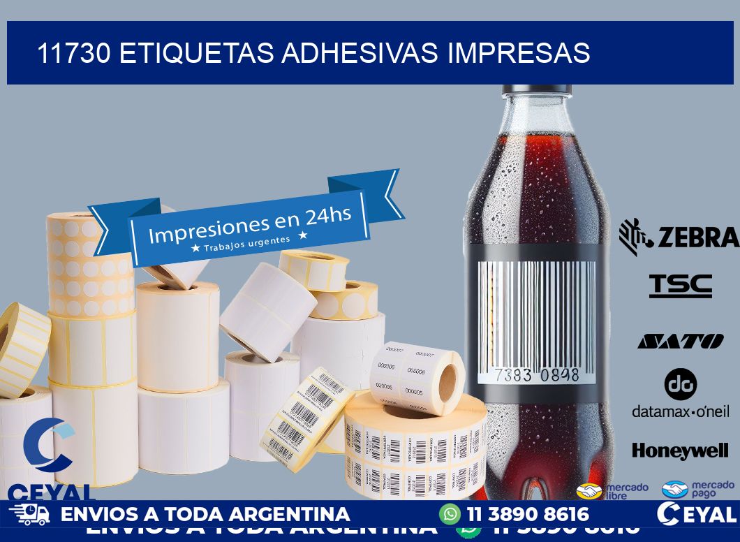 11730 ETIQUETAS ADHESIVAS IMPRESAS