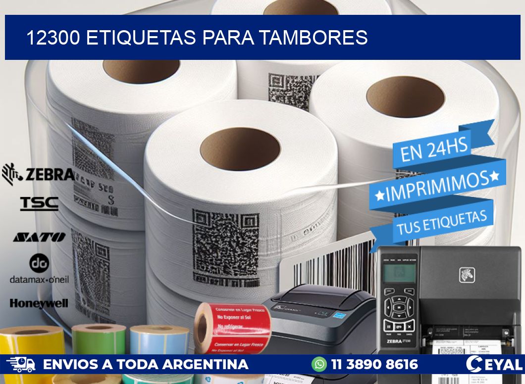 12300 ETIQUETAS PARA TAMBORES