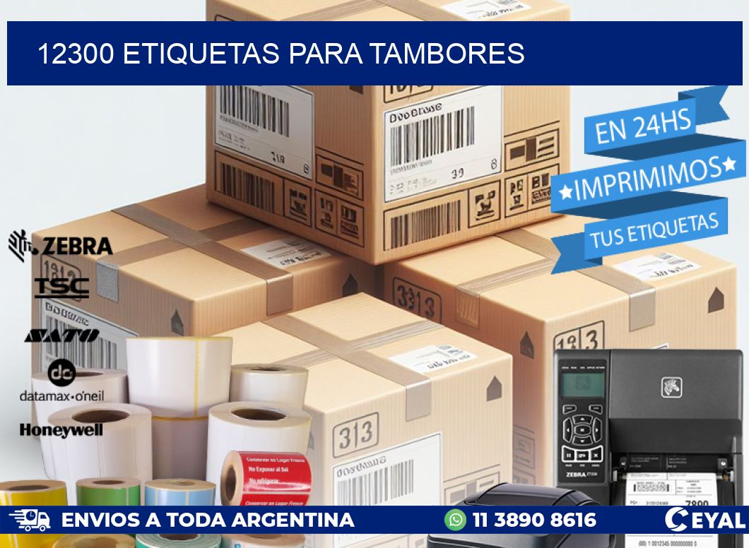 12300 ETIQUETAS PARA TAMBORES