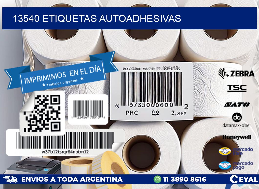 13540 ETIQUETAS AUTOADHESIVAS