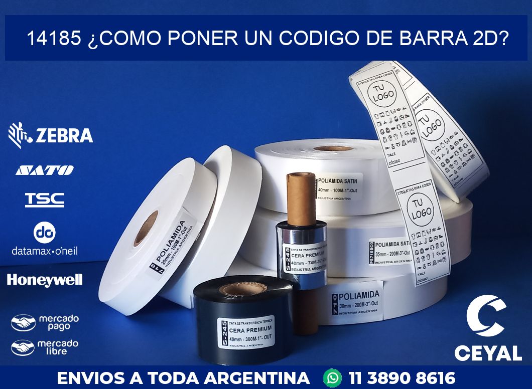 14185 ¿COMO PONER UN CODIGO DE BARRA 2D?