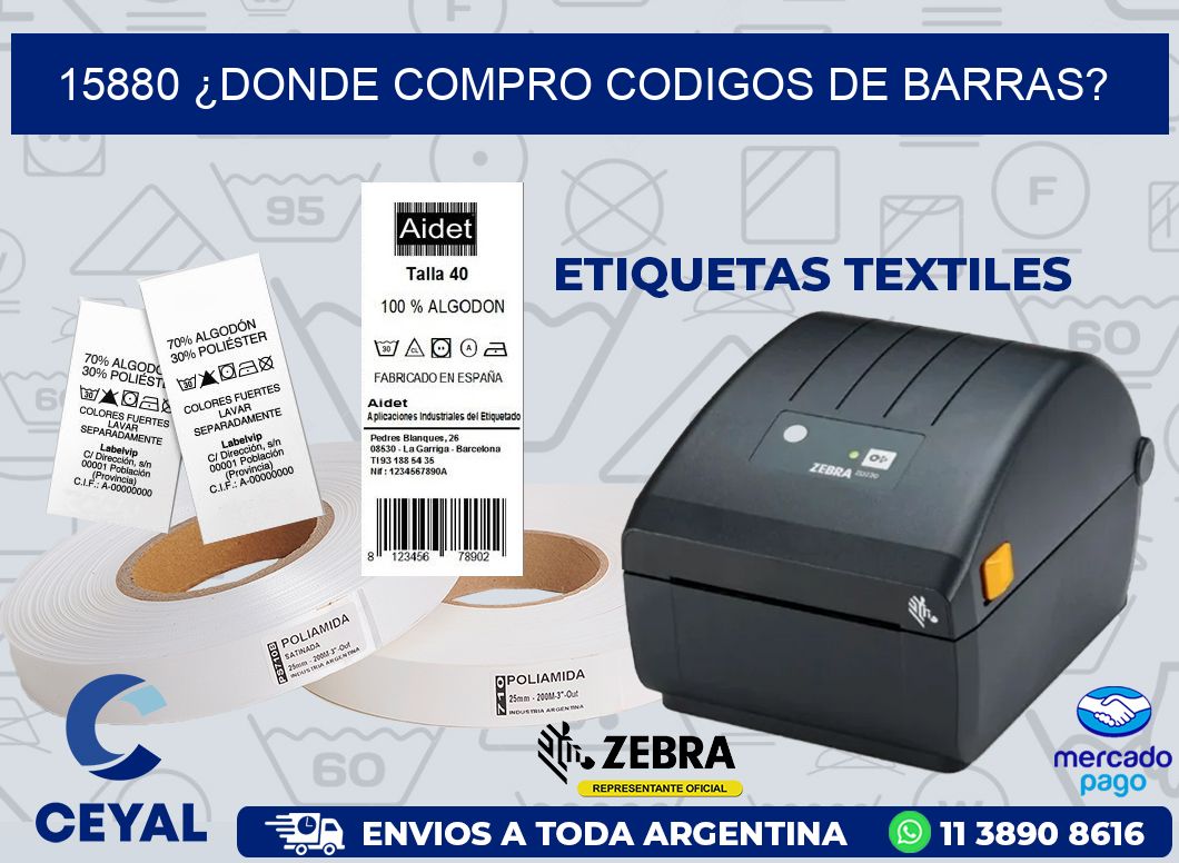 15880 ¿DONDE COMPRO CODIGOS DE BARRAS?