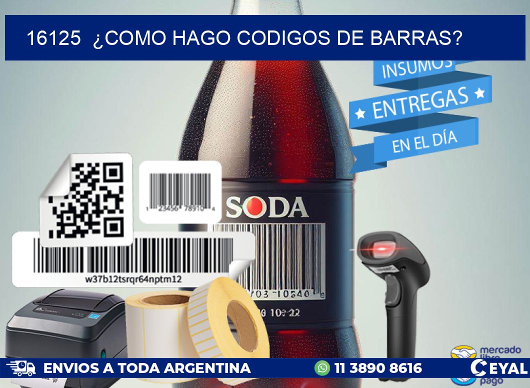 16125  ¿COMO HAGO CODIGOS DE BARRAS?