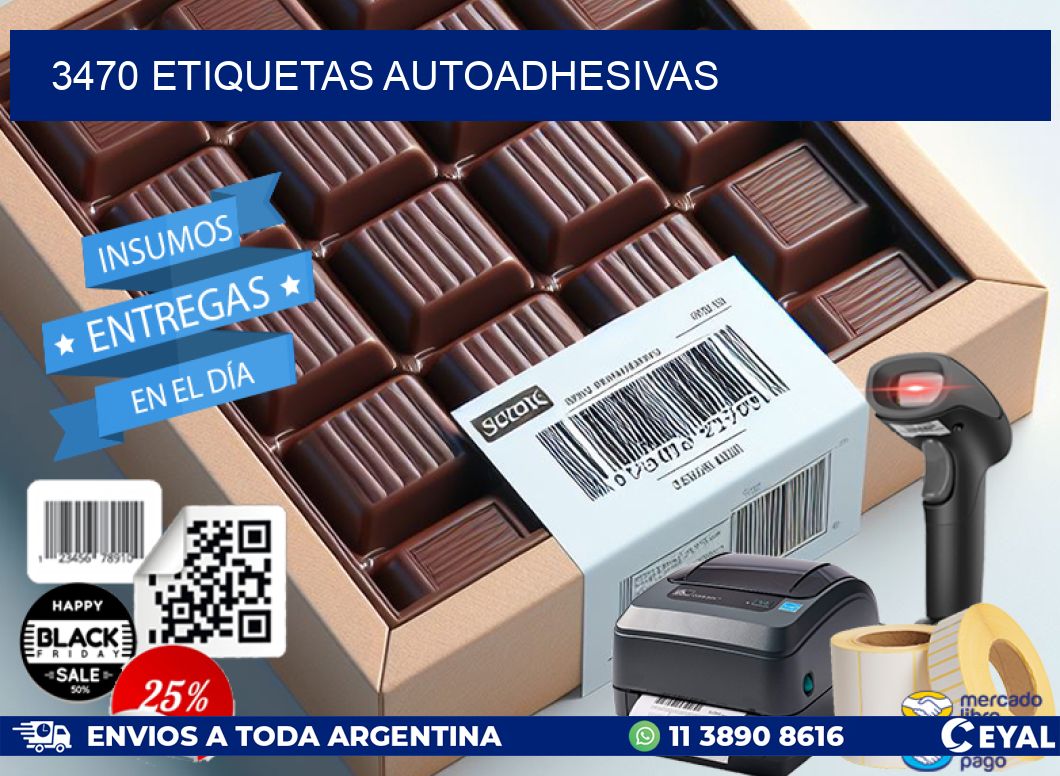 3470 ETIQUETAS AUTOADHESIVAS