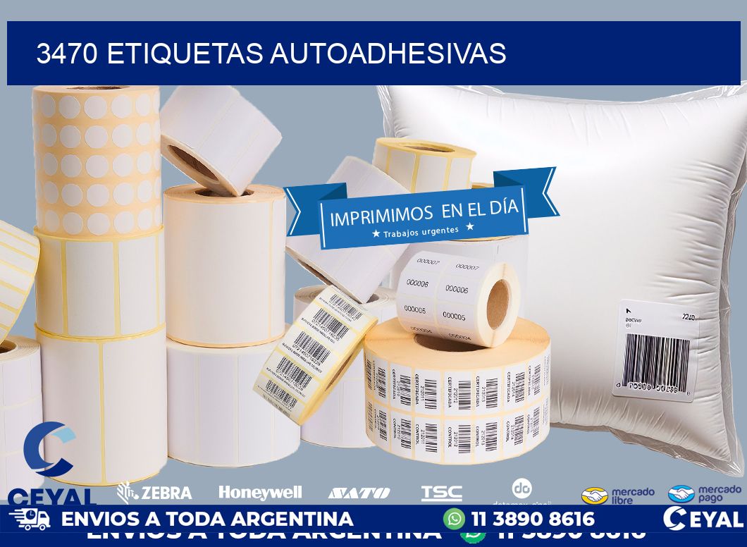 3470 ETIQUETAS AUTOADHESIVAS