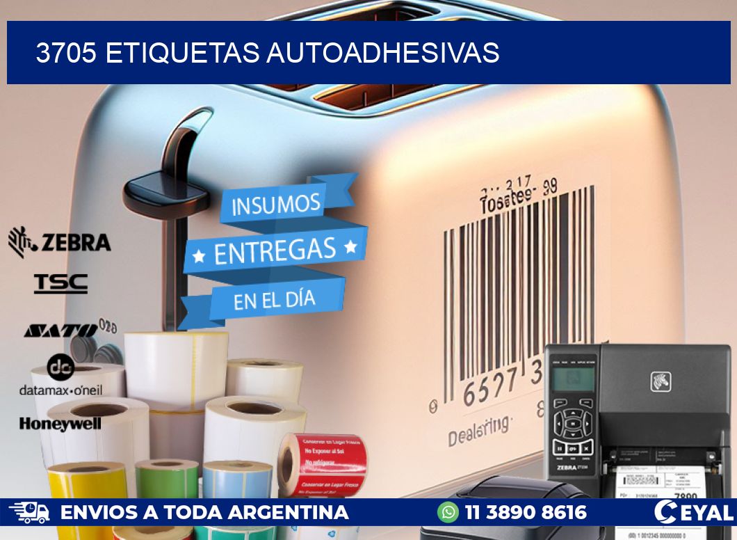 3705 ETIQUETAS AUTOADHESIVAS