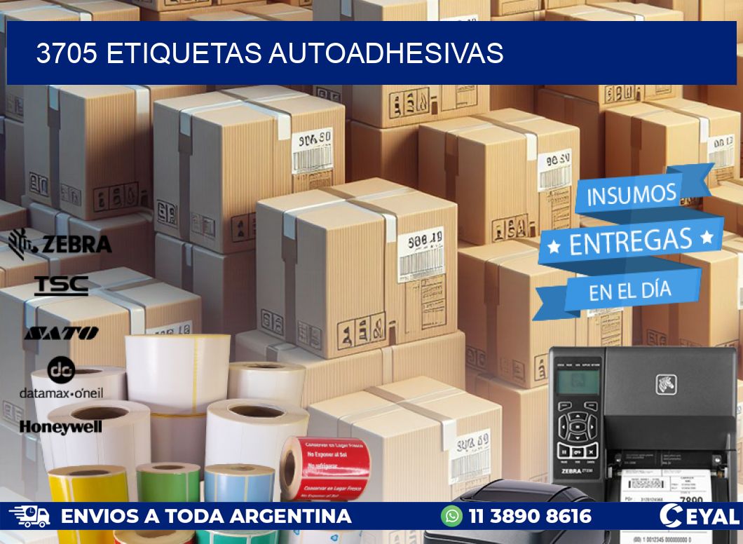 3705 ETIQUETAS AUTOADHESIVAS