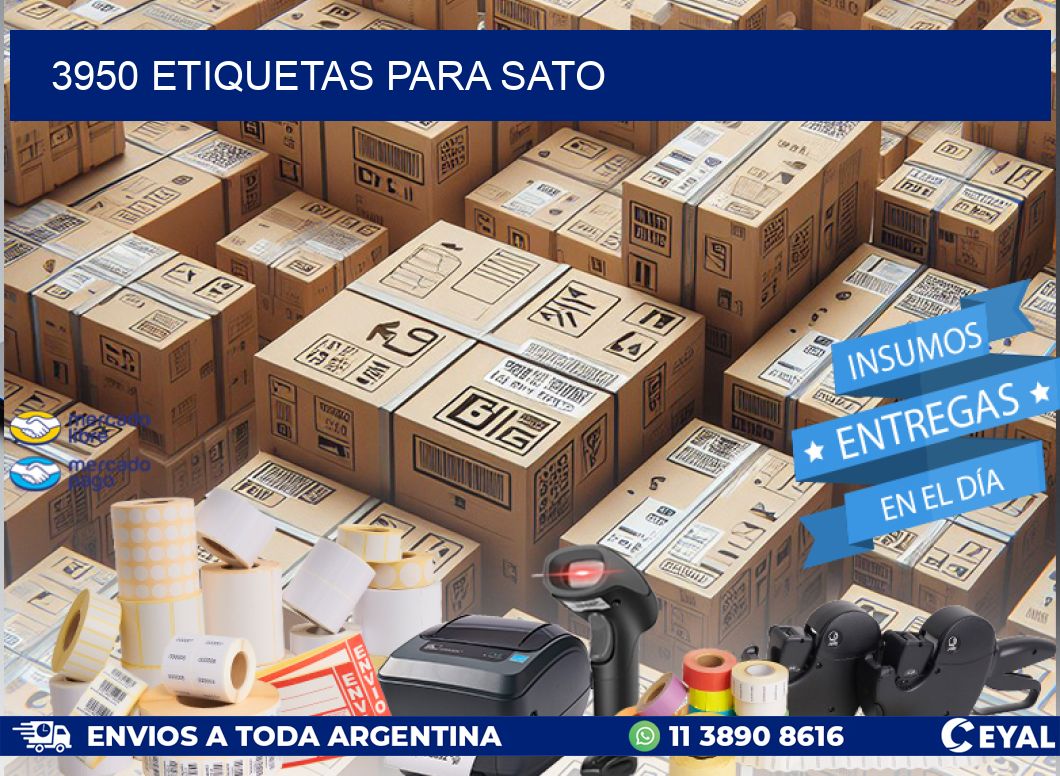 3950 ETIQUETAS PARA SATO