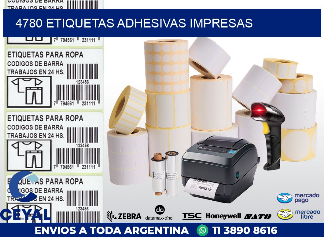 4780 ETIQUETAS ADHESIVAS IMPRESAS