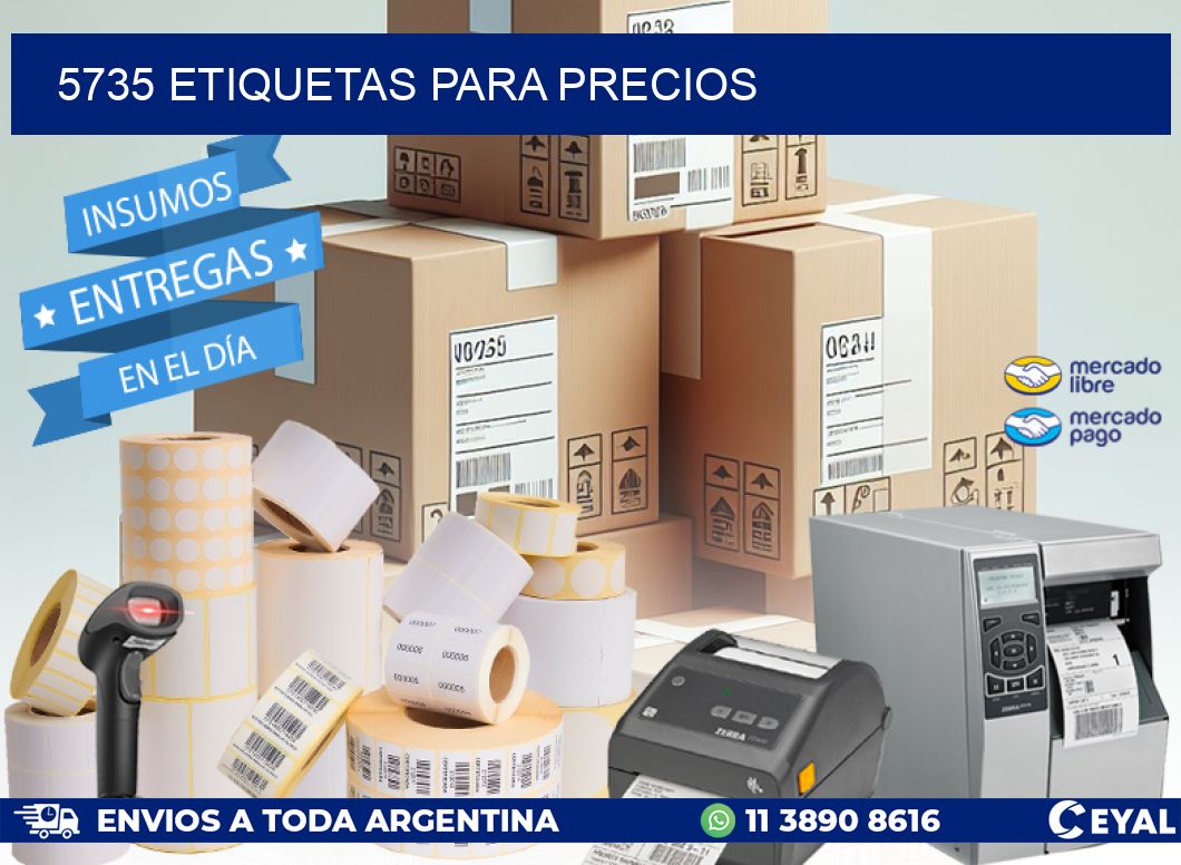 5735 ETIQUETAS PARA PRECIOS