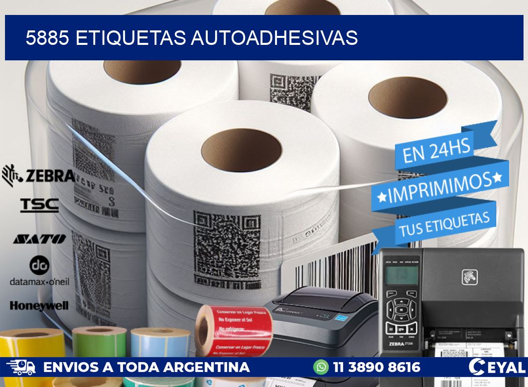 5885 ETIQUETAS AUTOADHESIVAS