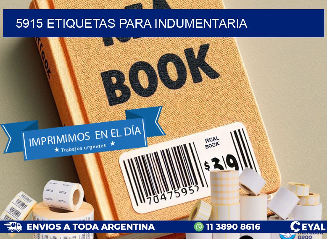 5915 ETIQUETAS PARA INDUMENTARIA